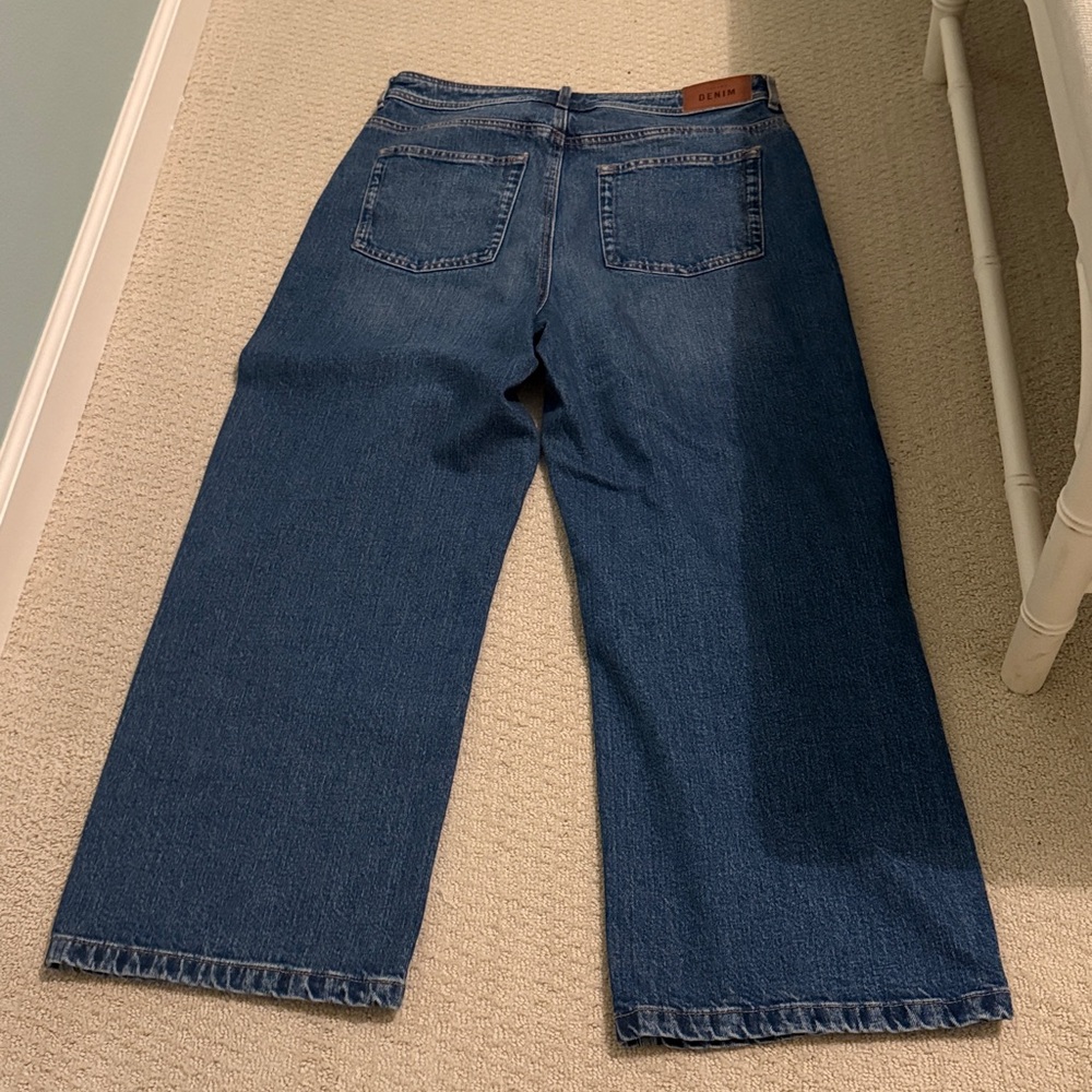 Sezane Le Crop Denim Blue - Size 10 - Picture 12 of 15